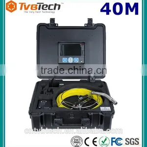20M/40M Push Rod Sewer Drain Pipeline Pipe Inspection Sewer Camera System For Sale With Sonde&Locator,7'' Monitor With DVR thumbnail-1