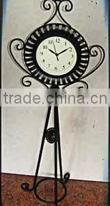 Home Decor Handicraft Antique Vintage Metal Floor Standing Clock Antique Grandfather Clock thumbnail-1