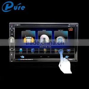 Universal Double Din Car DVD Player With USB SD AUX Radio Bluetooth Double Din Car Stereo thumbnail-2