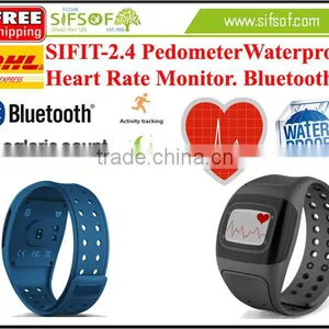 SIFIT-2.4 Bluetooth 4.0 Wireless Transmission Wristband Pedometer, Distance Counter, Heart Rate Monitor. thumbnail-1