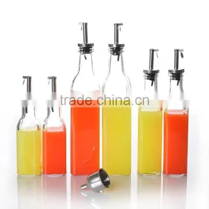 2016 New Design Oil Glass Bottle With Metal Lid and Customized Logo Printing thumbnail-2