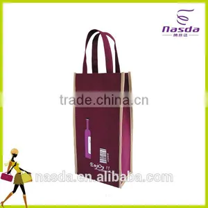 Printed Wine Bag for Single Bottle,1.5l Bottle Wine Cooler Bag for Sale,wine Cooler Non Woven Bag thumbnail-1