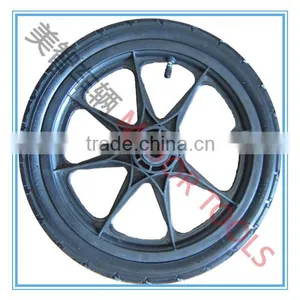 16 x 2.125 Steel and Aluminum Spoke Rim Bicycle Tyre thumbnail-4