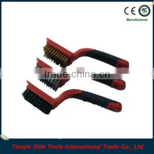 3PCS Two-color Rubbery Handle Mini Wire Brush thumbnail-1