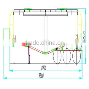 Tri-axle Air Compressor Dry Cement Tanker, Bulk Cement Trailer thumbnail-6