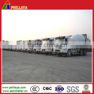 2015 Hot Selling Semi-trailer Cement Mixer, Factory Supply Cement Mixer Trailer thumbnail-1