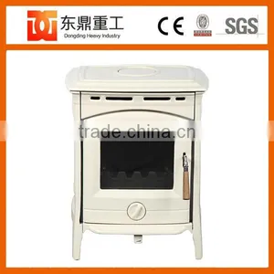 Multi Fuel Type Wooden Burning Stove/fireplace Heater HF905UCE Ivory White Colour thumbnail-1