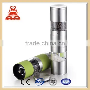 Latest Hot Selling W121-021 55x 220mm 2 in 1 Style Manual Salt And Pepper Mill thumbnail-1