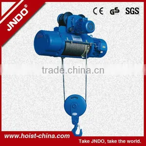 2014 NEW CD1 1-20 Ton 3 Phase Elevator Electric Wire Rope Hoist Price thumbnail-1