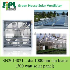 Industrial Agricultural Wall Mounted Ventilator Heat Exhaust Fan Solar Powered thumbnail-1