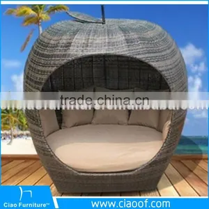 China Supplier Rattan Day Bed Garden Furniture Outdoor thumbnail-1