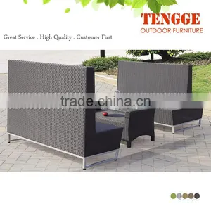 High Back Rattan Indoor Sectional Sofa thumbnail-1