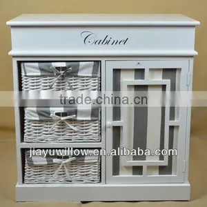 English Bulk Wooden Cube Storage Baskets Cabinet With Handle thumbnail-1