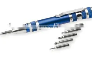 Aluminium Mini Tool 6 Accessories Pen Shaped Multitool thumbnail-1