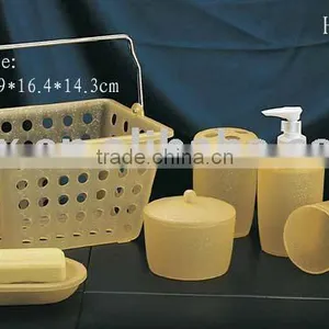 6-piece Plastic Bathroom Set thumbnail-1