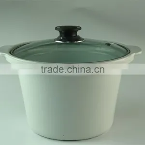 White Serveware Porcelain Serving Soup Tureen With Clear Lid thumbnail-1