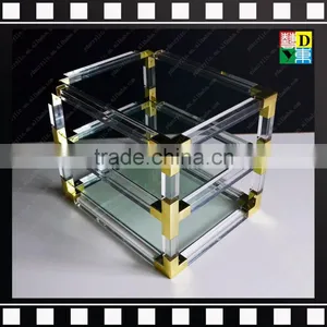 Clear Acrylic Coffee Table Side Table Living Room Tea Table thumbnail-5