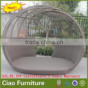 Outdoor Leisure Sun Bed Garden Furniture Rattan Daybed thumbnail-3