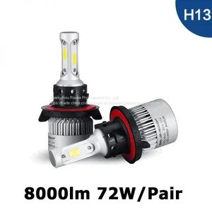 S2 H13 Car LED Headlight Bulbs 72W 8000LM COB LED Car Headlamp Hi-Lo Beam Automobile Light Conversion Kit 6500K 12V thumbnail-2