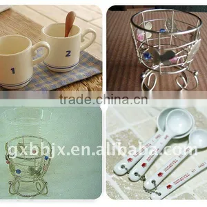 Round Silver Wire Decorative With Mix Pearl Plastic Cup Holder thumbnail-1