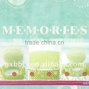 Green Pearl Wire Storage Box Set With Lid thumbnail-1