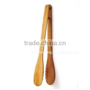 Bamboo Cooking Tongs Kitchen Use thumbnail-1