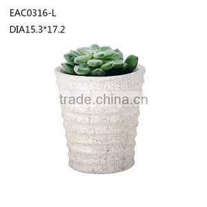 Big Lines Concrete Garden Ourdoor Balcony Flower Plant Pot thumbnail-2