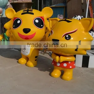 Outdoor Fiberglass Cat Cartoon Figure thumbnail-2