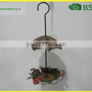 Umbrella Shape Hanging Metal Bird Feeder Window Bird Feeder thumbnail-3