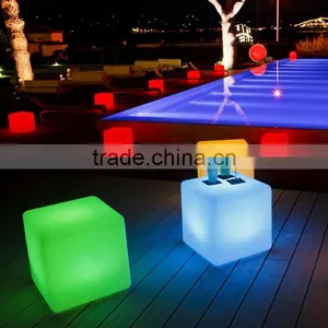 Wholesale Energy Saving Waterproof IP65 RGB Full Color LED Light 40cm Plastic Cube for Garden thumbnail-3