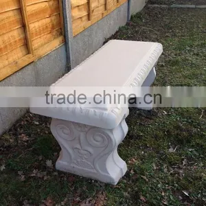 Large Outdoor Natural Stone Marble Garden Bench thumbnail-1