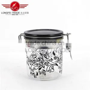 Good Design Wholesale Small 10*11cm Plastic Airtight Jars / Storage Box With Stainless Steel Lid /Cover thumbnail-1