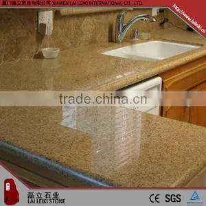 Rectangular Shape G682 Sunset Gold Polished Countertop Gold Granite Table Top thumbnail-1