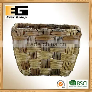 Handmade Rustic Rattan Flowerpots Gardent Planter thumbnail-1