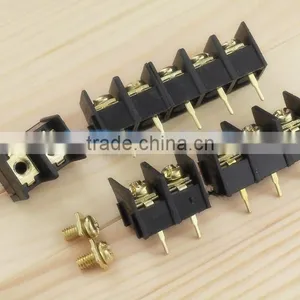 PCB Connection Terminal Barrier Terminal Block Gold Gilt Copper Solder Pin Two Three Four Bit thumbnail-1