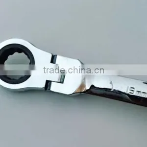 Hydraulic Combination Pipe Torque Ratchet Wrench Chorme Plated Spanner Repairing Tools Kit Flexible Head thumbnail-2