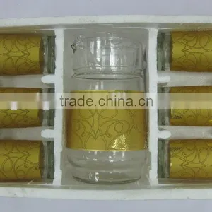 JK003 7pcs Glass Drinking Set With Deco thumbnail-2