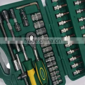 BERRYLION 46pcs Auto Repairing Household Tool Kit Socket Set With High Quality thumbnail-3