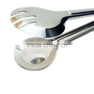 Heat Resistant Kitchen Accessories 9'' Stainless Steel Barbecue BBQ Clip, Food Tong, Salad Tongs thumbnail-5