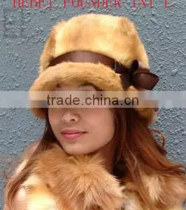 FASHION LADY WINTER FUR HATS thumbnail-1