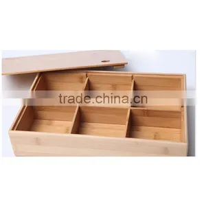 Aonong Bamboo Candy Storage Box With Lid thumbnail-3