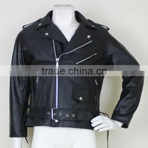 Men Leather Duster Coat thumbnail-1