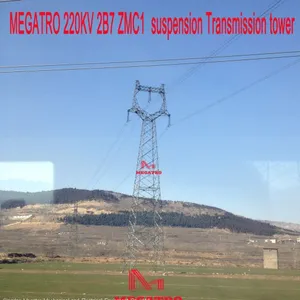 MEGATRO 220KV 2B7 ZMC1 Suspension Transmission Tower thumbnail-2