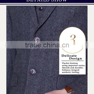 2015 Hot Sale Bespoke Tailored Made Men's Business Suits Made in China thumbnail-5