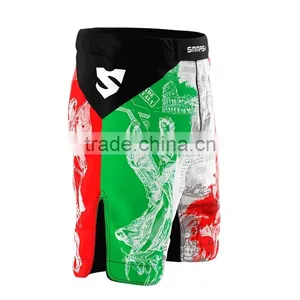 Custom Made Mma Shorts Colorful Design Mma Sublimation Fighting Shorts thumbnail-1