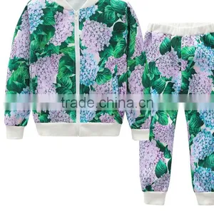 Zm50394b Kids Printed Suit Design Long Pants Children Fashion Clothes thumbnail-2