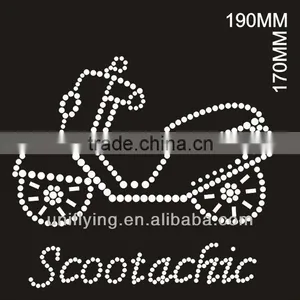 Cool Motorcycle Rhinestone Hotfix Design thumbnail-1