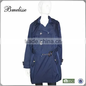2016 Armyblue Woman Coat 2014 Trench Spring Long Coat Nylon Trench thumbnail-1