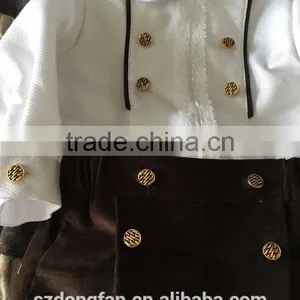 Baby Boys Posh Clothing Children White Chevron Shirts And Pants Outfit Baptism Sets thumbnail-3