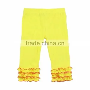 2017 Kids Clothing Girl Ruffle Pants Girl Capri Baby Icing Ruffle Sew Sassy Icing Legging thumbnail-3